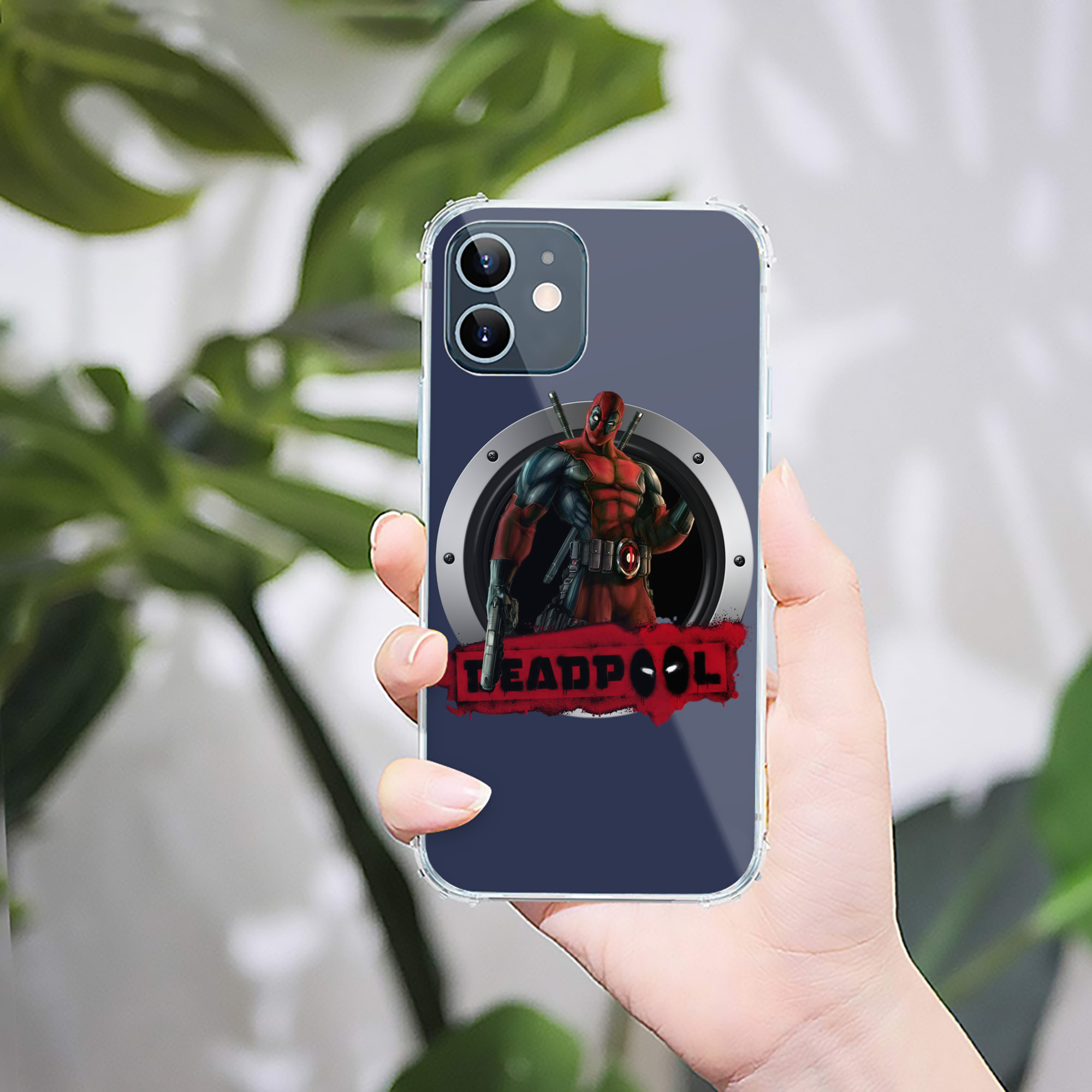 （画像用） Deadpool デッドプール 【iPhone 12シリーズ対応】透明スマホケース（クリアソフトケース）